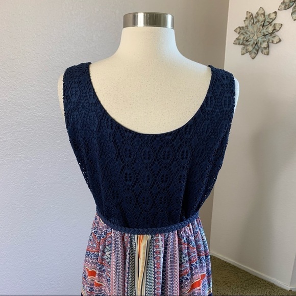 Luxology Maxi Summer Bohemian Patchwork Dress Sz.8 - Picture 8 of 13